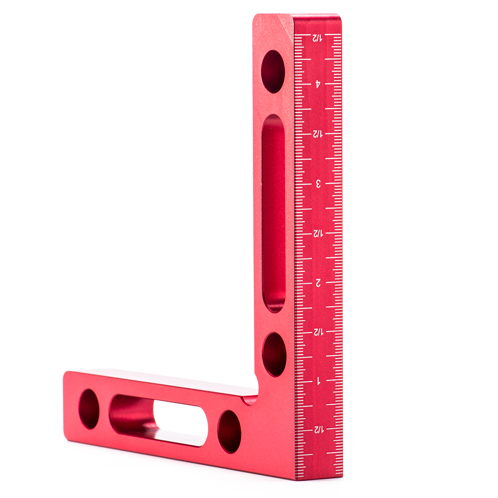 90 Degree Positioning Carpenter Woodworking Clamping Measurement Square Tool Metal Square Ruler