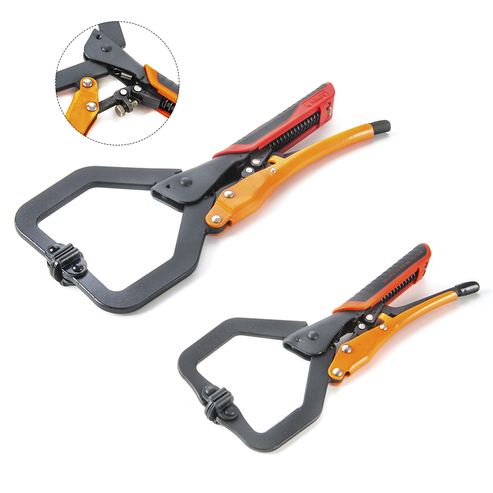 Auto Adjust C Type Woodworking Self Adjusting Face Clamp With Swivel Pad
